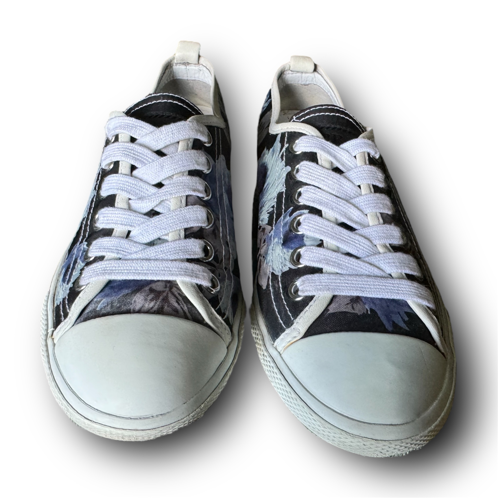 PRADA Women's Canvas Shoes Floral Design Size 35 (US 5) (35 3E4999) - Image 5