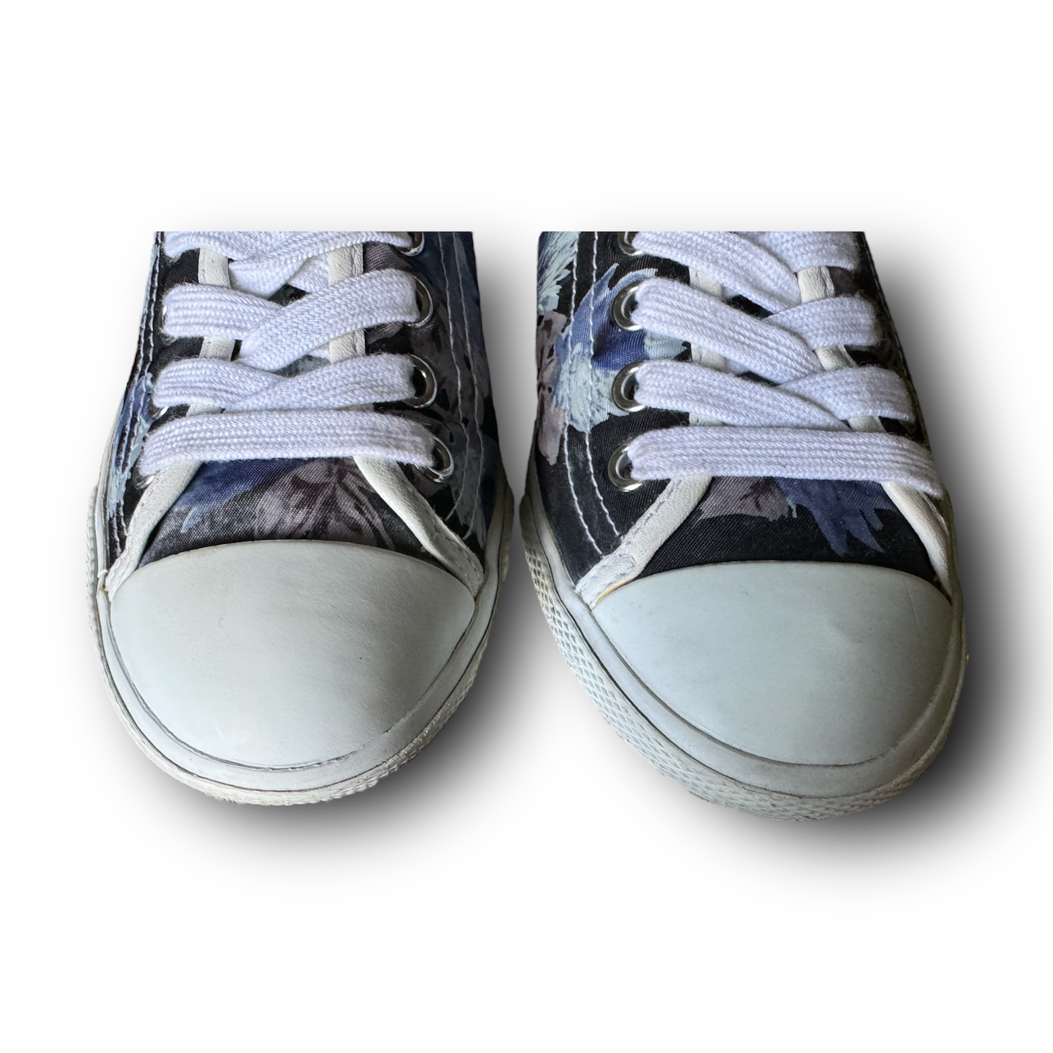 PRADA Women's Canvas Shoes Floral Design Size 35 (US 5) (35 3E4999) - Image 7