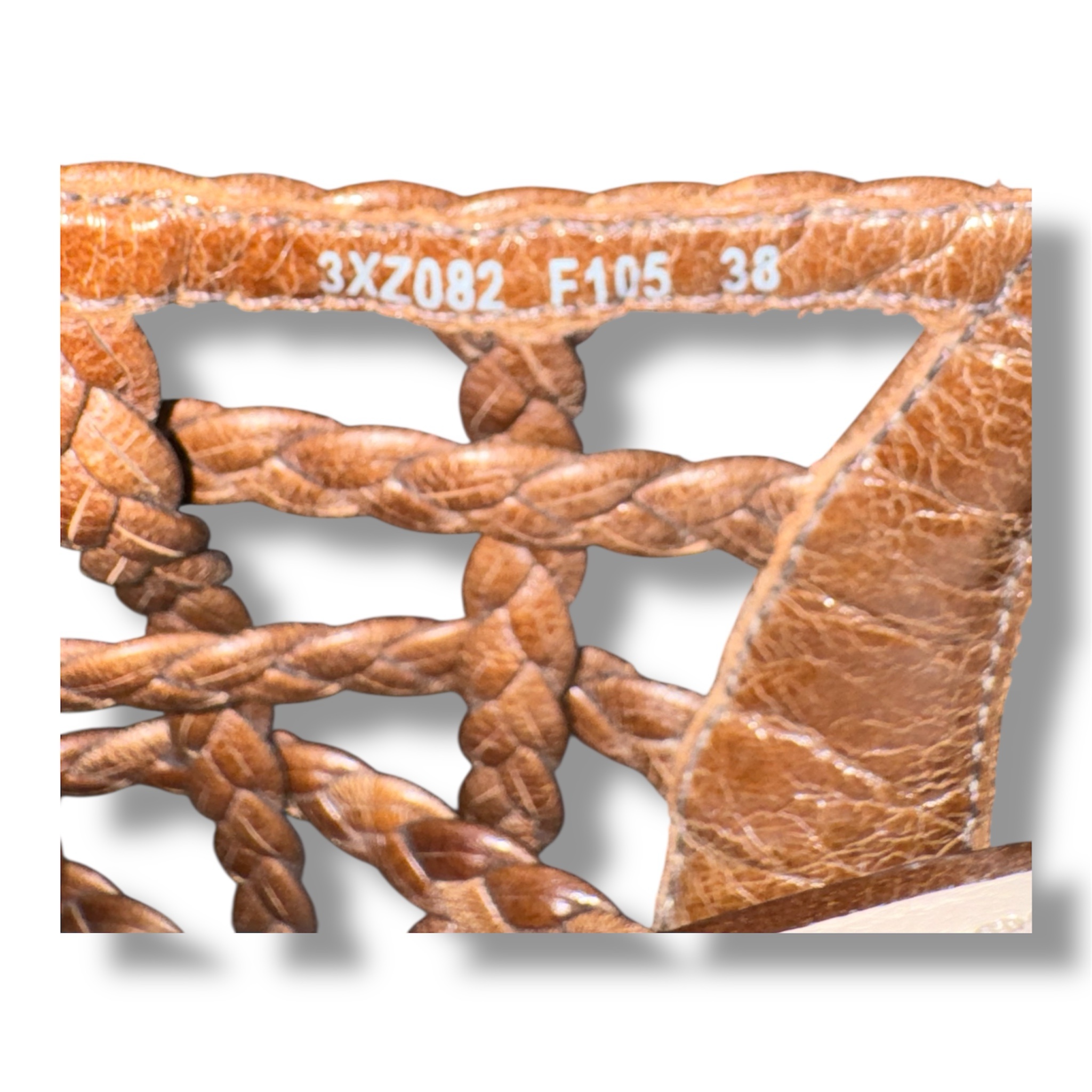 PRADA Woven Leather Wedge Sandals Platform Size 7 US 38 EU (with Box And Bag) - Image 9