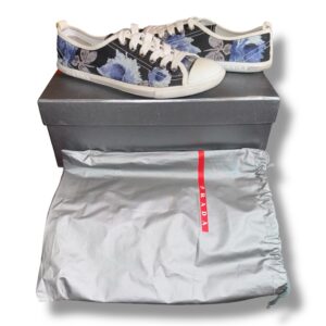 PRADA Women's Canvas Shoes Floral Design Size 35 (US 5) (35 3E4999)