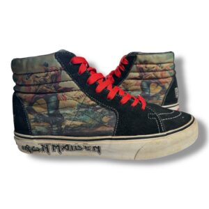 Vans Sk8-hi X Iron Maiden "The Trooper" Rare size US 9 skate shoes