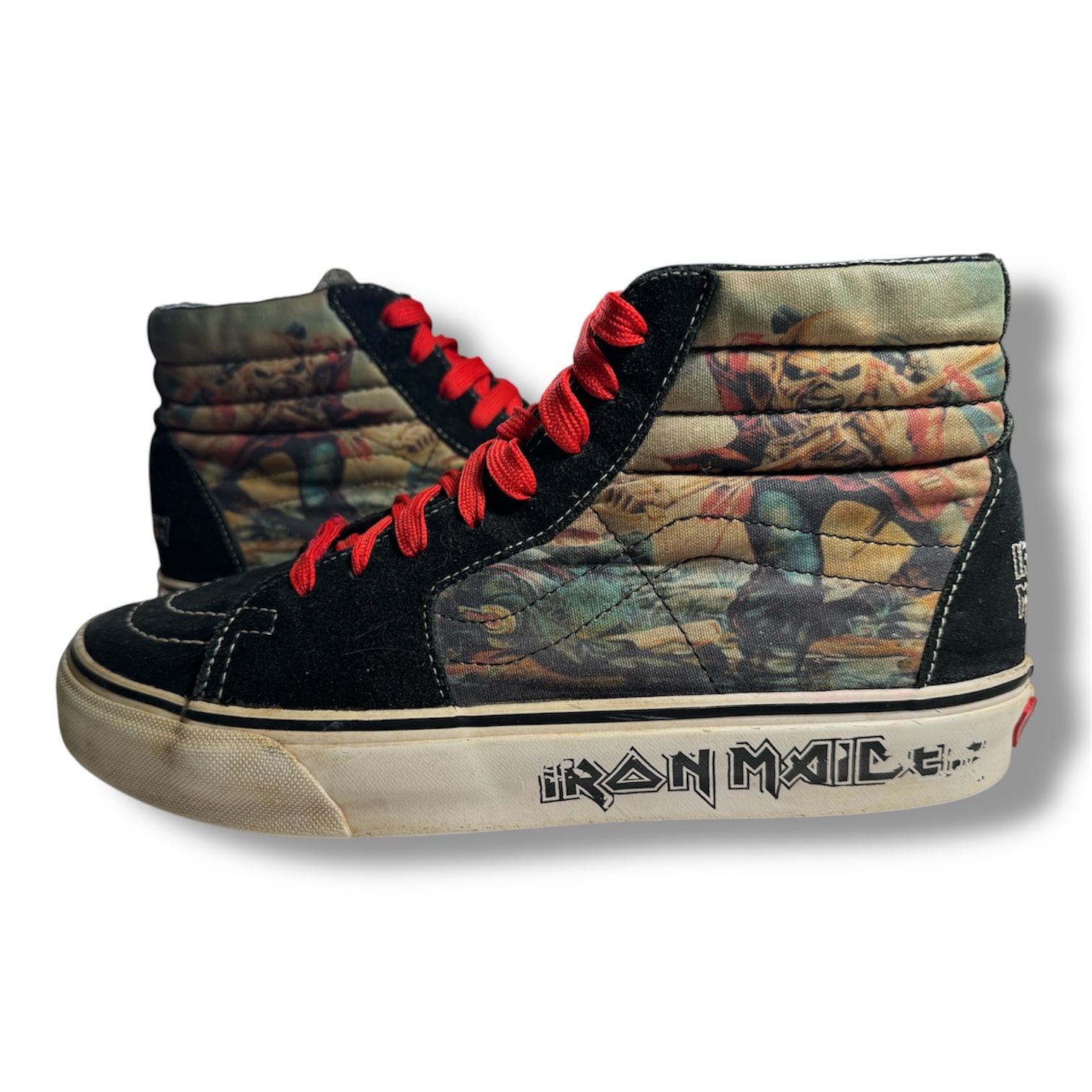 Vans Sk8-hi X Iron Maiden "The Trooper" Rare size US 9 skate shoes - Image 2