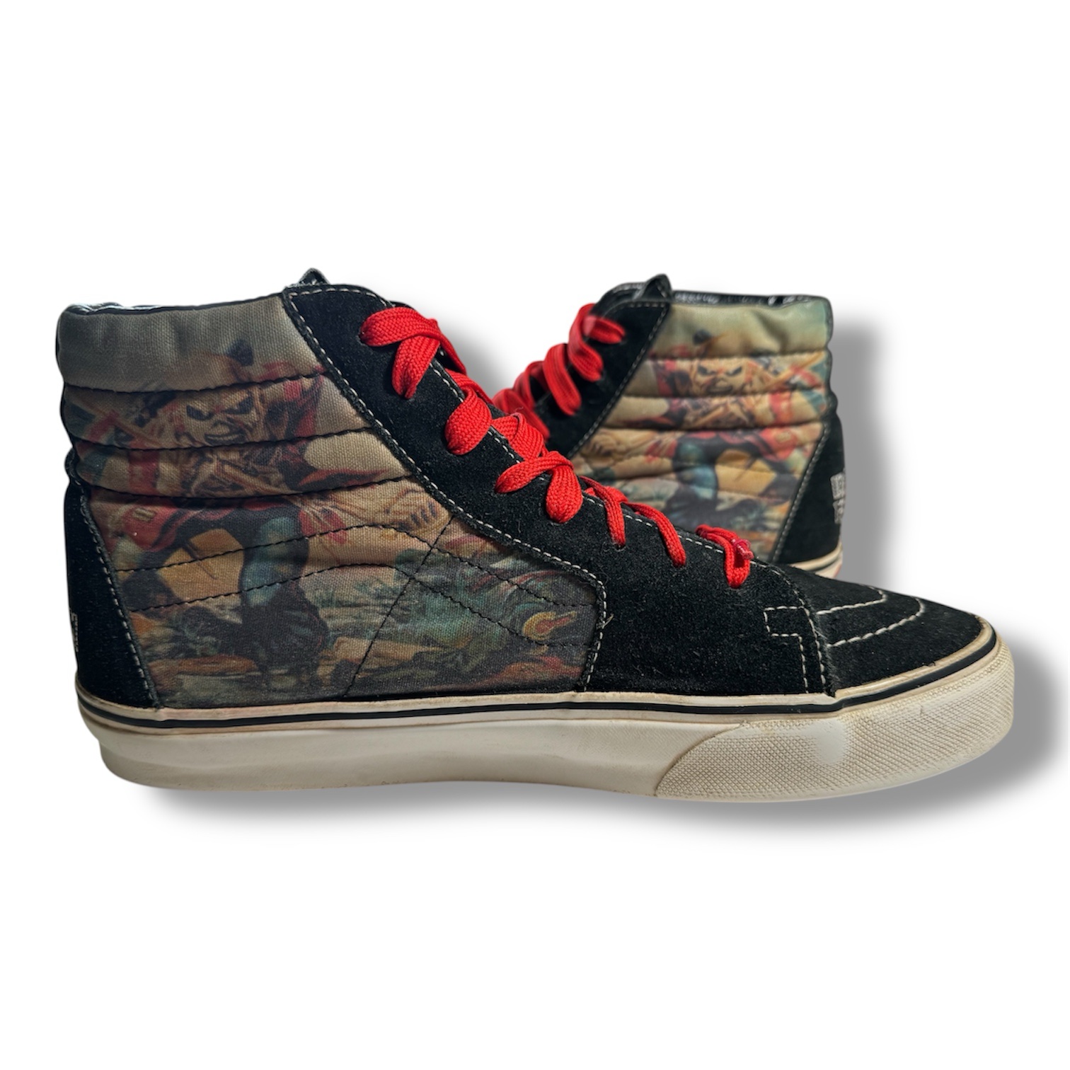 Vans Sk8-hi X Iron Maiden "The Trooper" Rare size US 9 skate shoes - Image 3