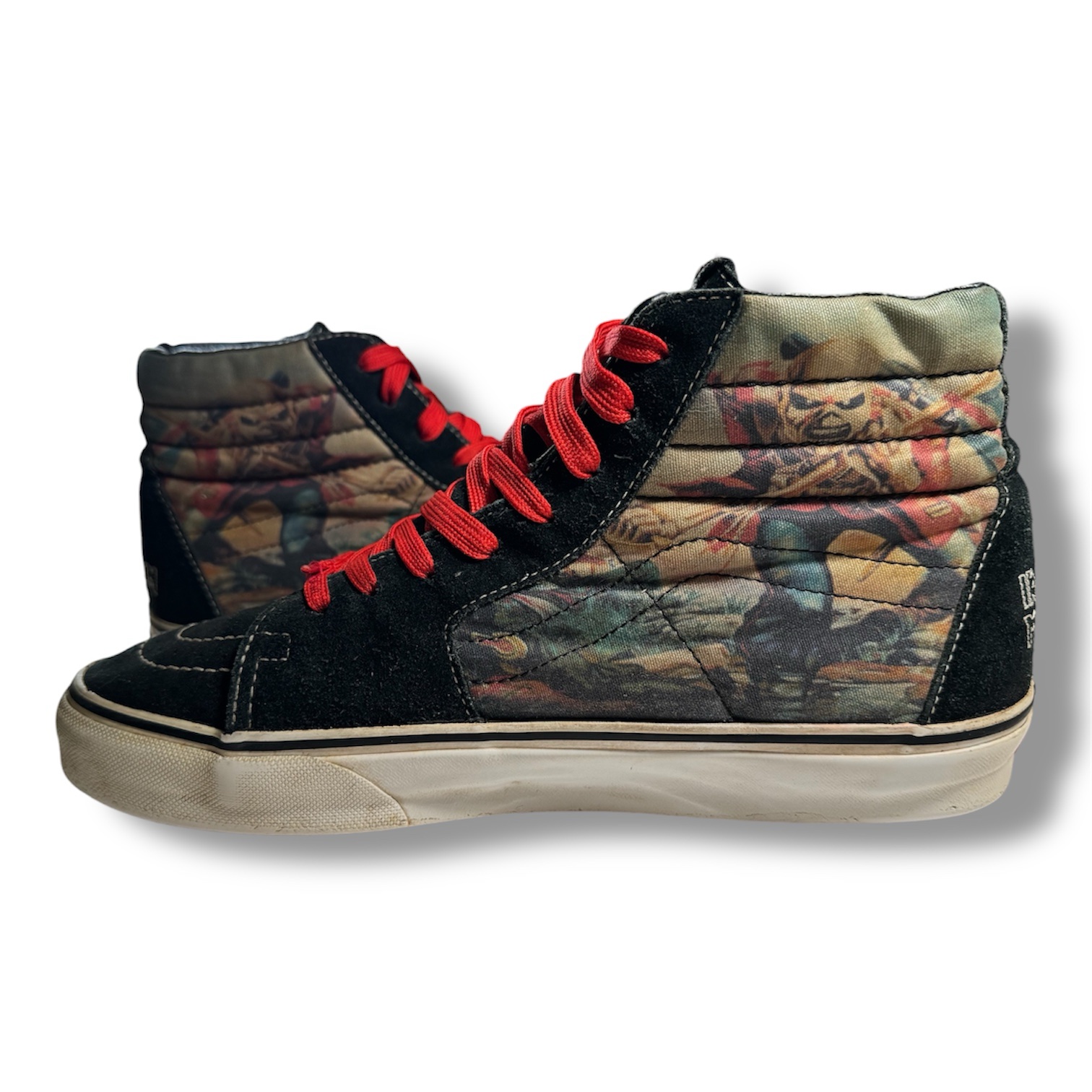 Vans Sk8-hi X Iron Maiden "The Trooper" Rare size US 9 skate shoes - Image 4