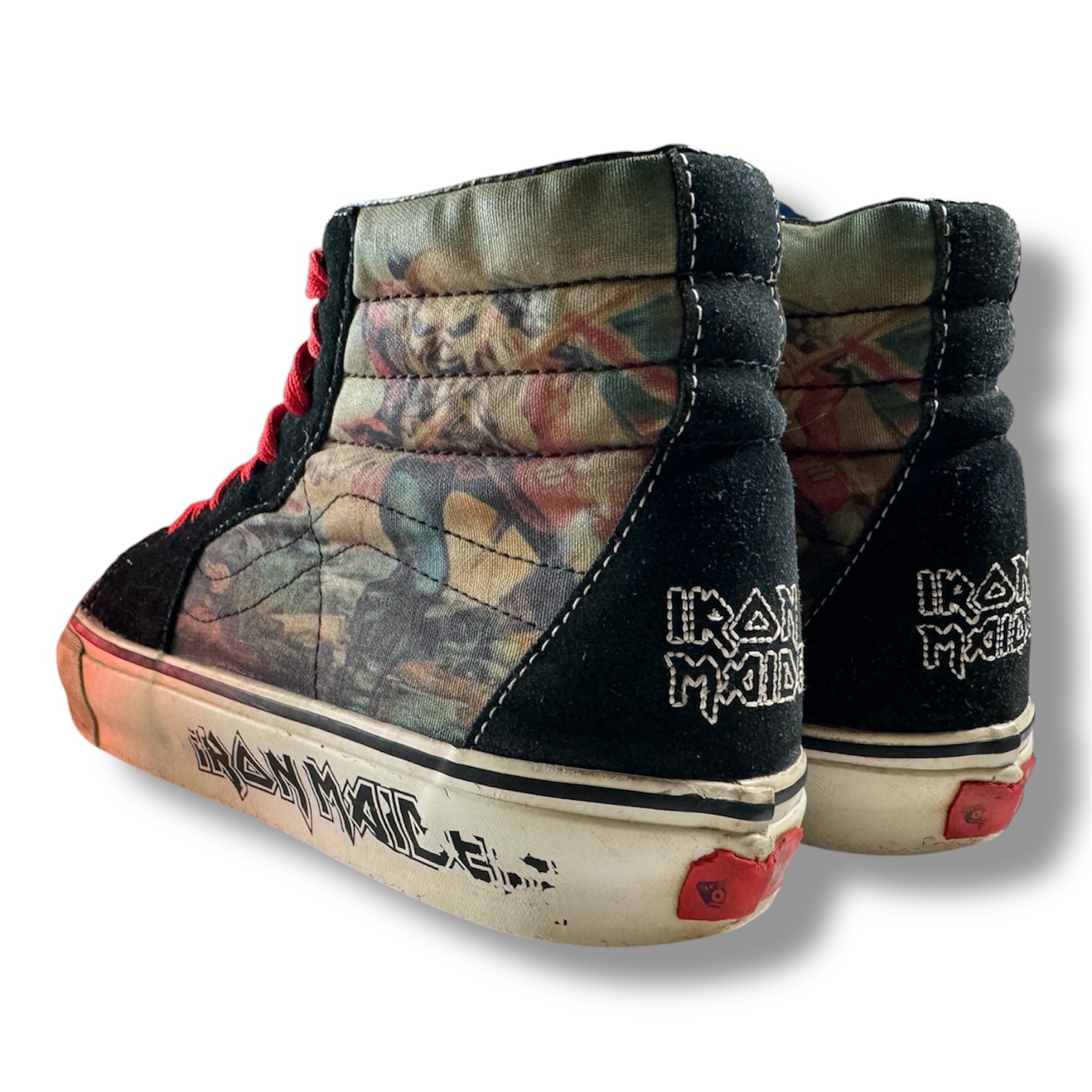 Vans Sk8-hi X Iron Maiden "The Trooper" Rare size US 9 skate shoes - Image 8