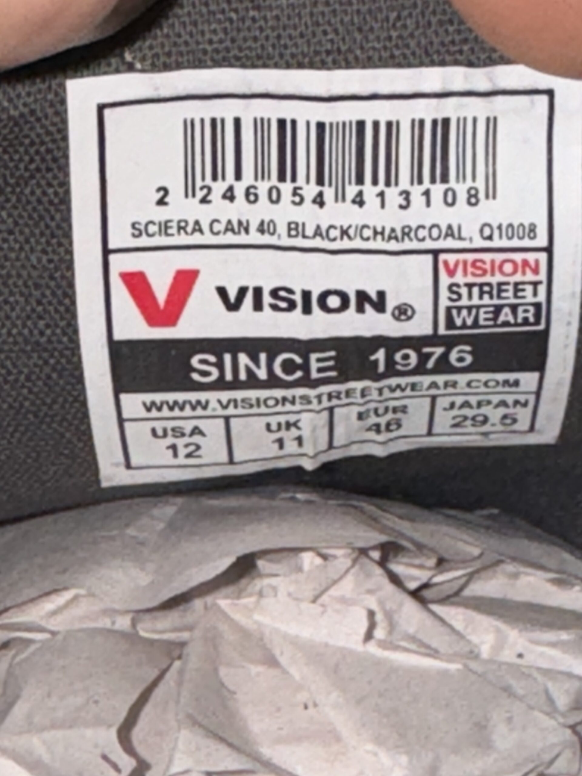 Vision Street Wear Skate Shoes Size 12 US New With Tags gum sole - Image 7