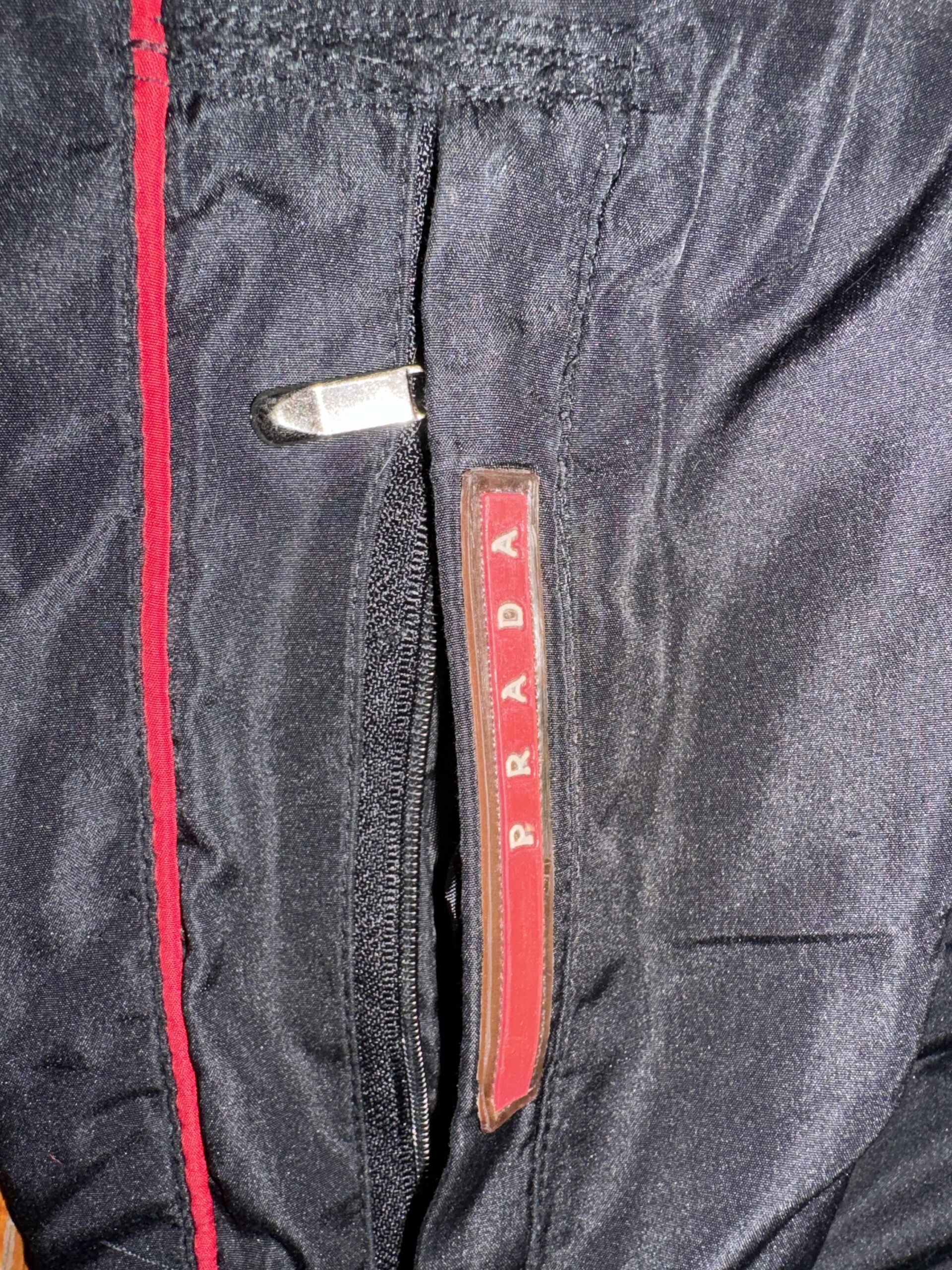 Prada Track Pants Size L Zipper Pockets. Adjustable Waist/ Bottom Cuffs Joggers - Image 2
