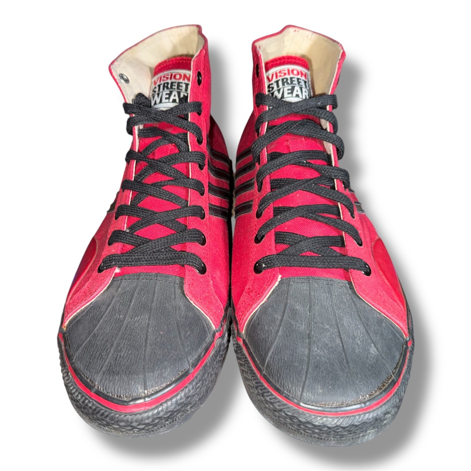 Vintage Vision Street Wear Duane Peters 4 Stripe MOD Skate Shoe Mens Size 13 - Image 5