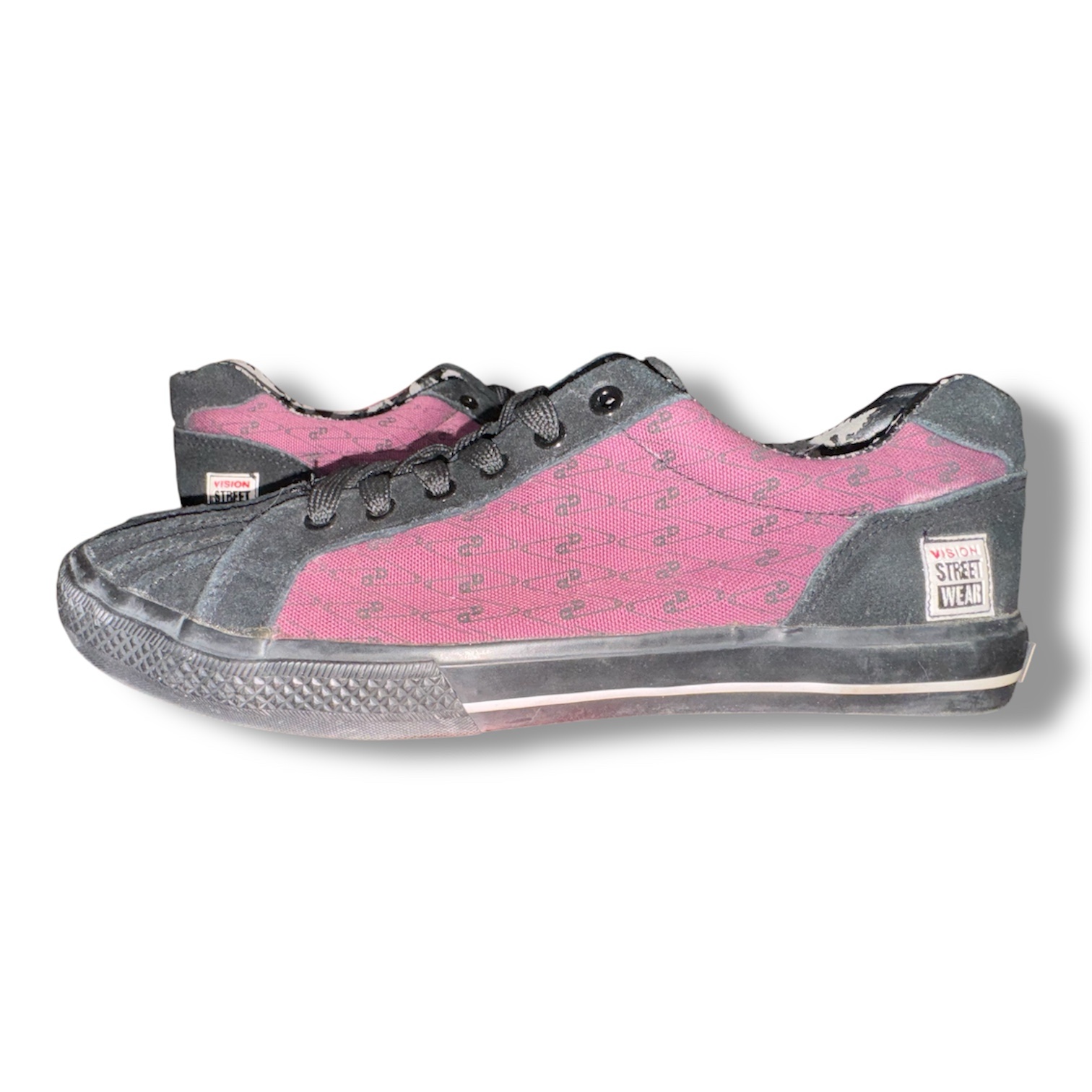 Vision Street Wear Skate Shoes Men's Size 9.5 US Canvas, Shell Toe, Gum Bottom