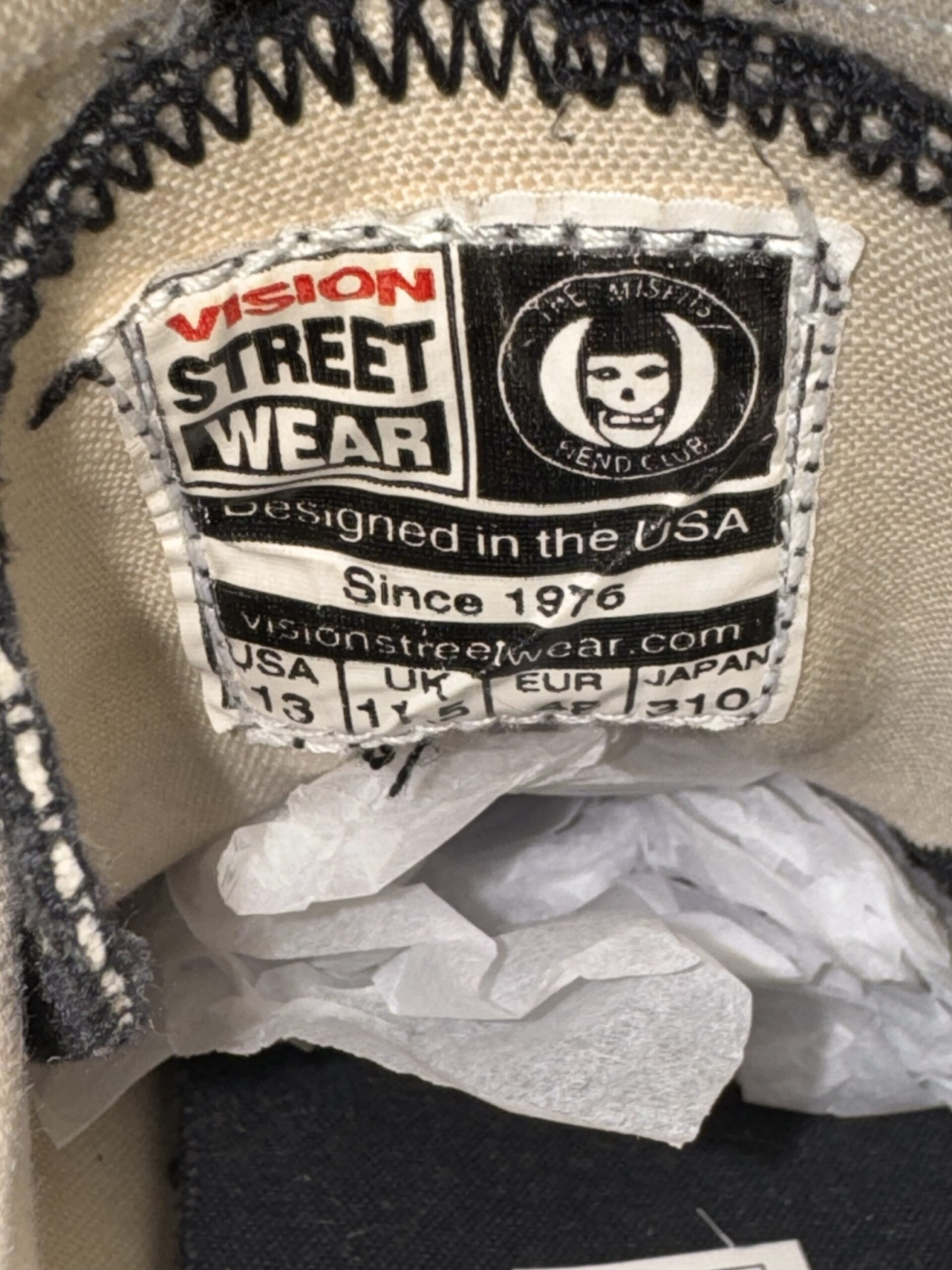 Vision Street Wear x Misfits Fiend Skull Sneakers Men’s US 13 Rare Punk Skate - Image 14