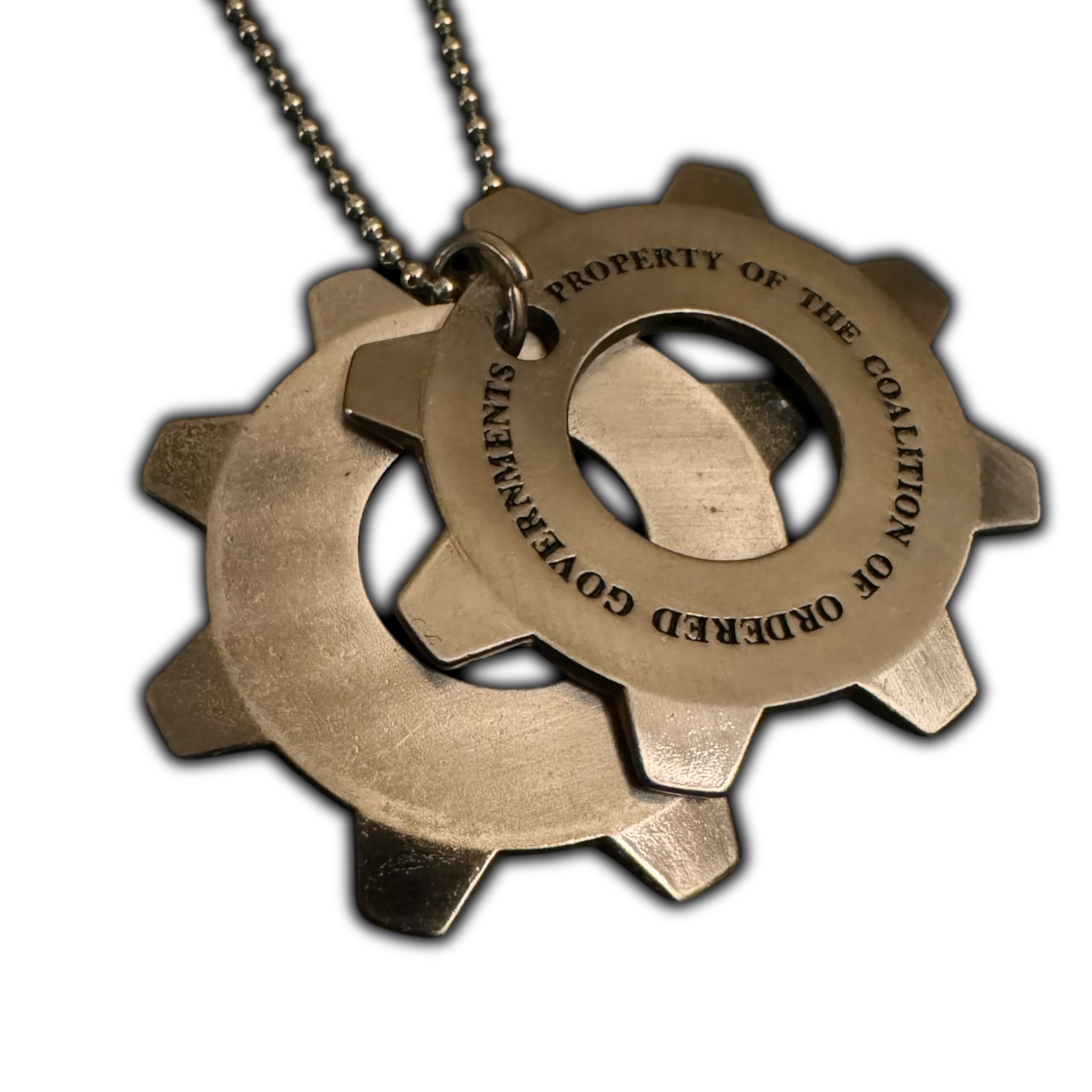 Gears of War GameStop Pro Rewards Cog Tags Necklace Official Merchandise - Image 4
