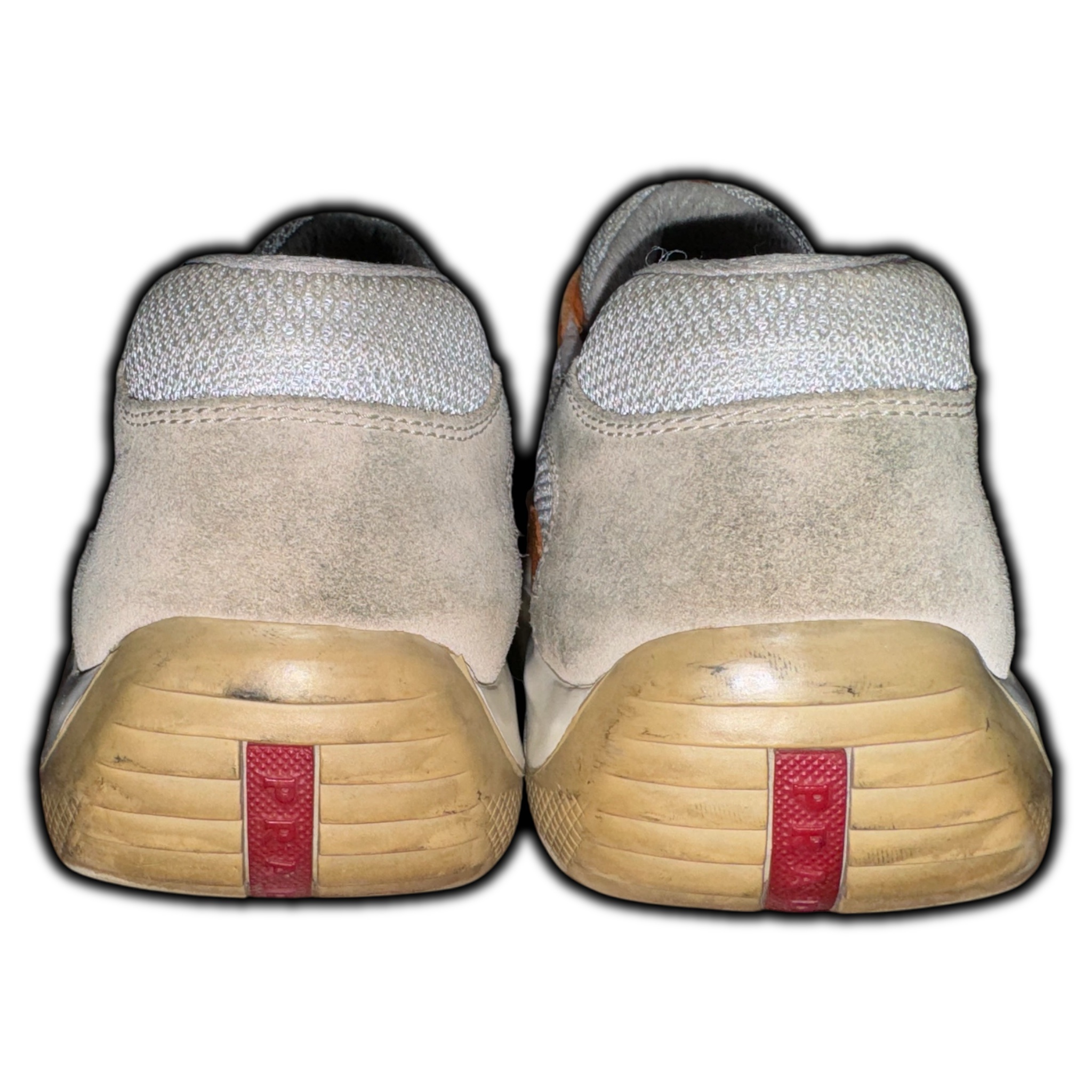 Prada Americas Cup (Men's 12) Leather Sneakers (PS 0906 11) Orange - Image 10