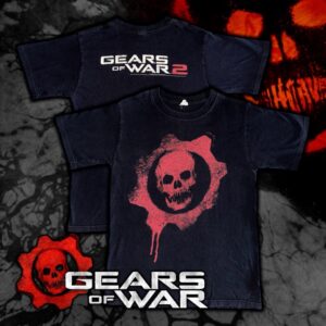 Gears Of War 2 (Men's M) Official T Shirt Merchandise Promotional 2008 ANVIL TAG